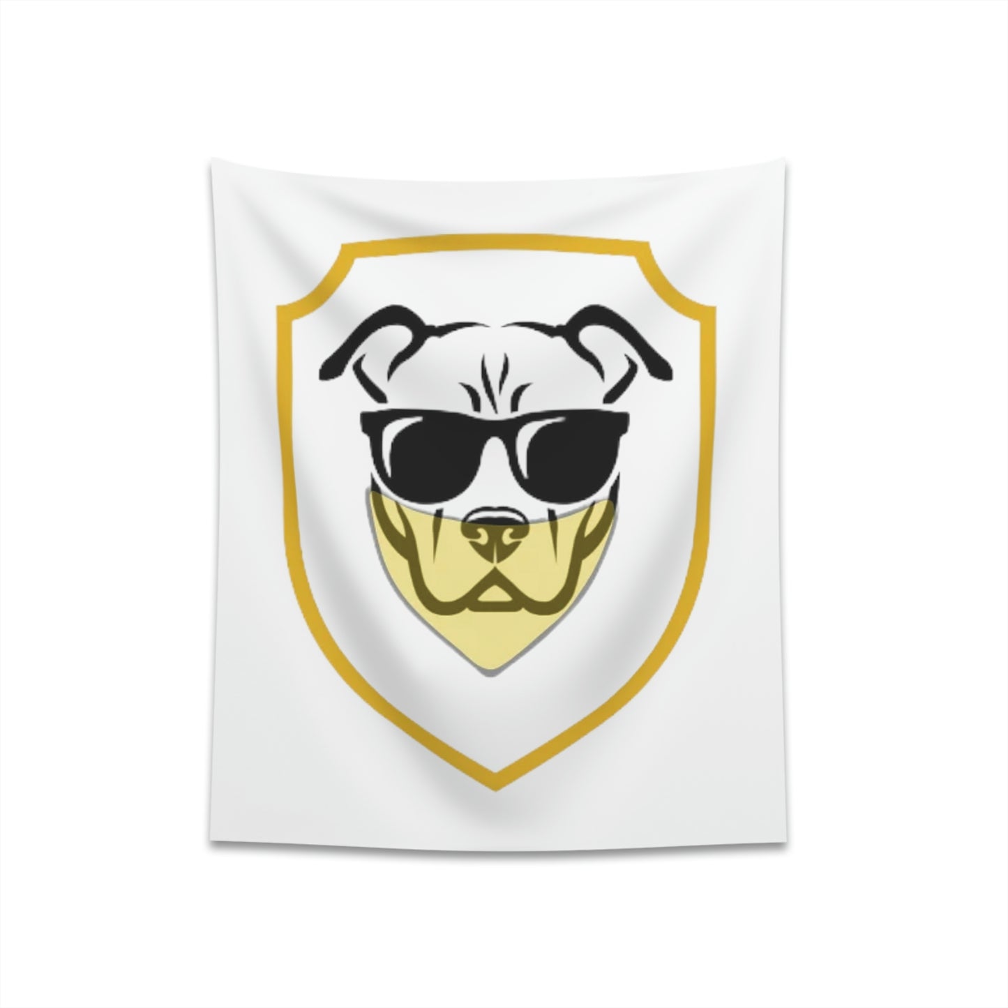 Personalized Pitbull Printed Wall Tapestry